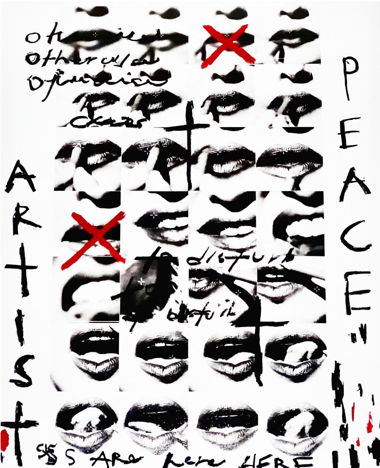 ARTISTS ARE HERE TO DISTURB THE PEACE PRINT